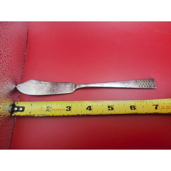 National Silver Co Calvalcade Master Butter Knife 7" Silverplate 1946 Vintage - Picture 2 of 8